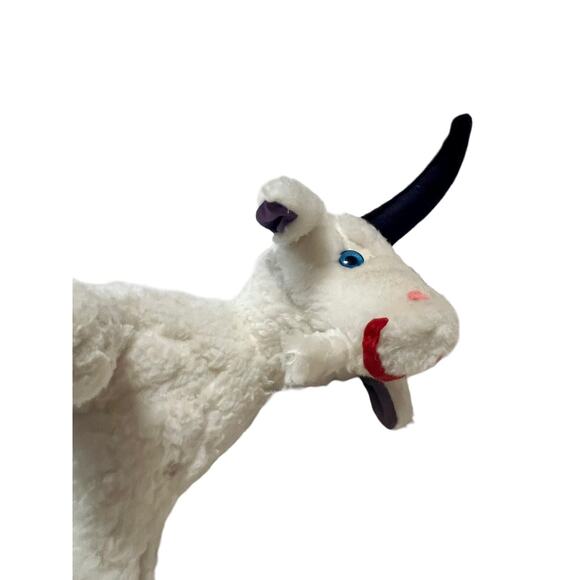 Vintage Elka Toys Navy Billy Goat mascot plush stuffed animal 1960s 70s USA - Picture 10 of 16